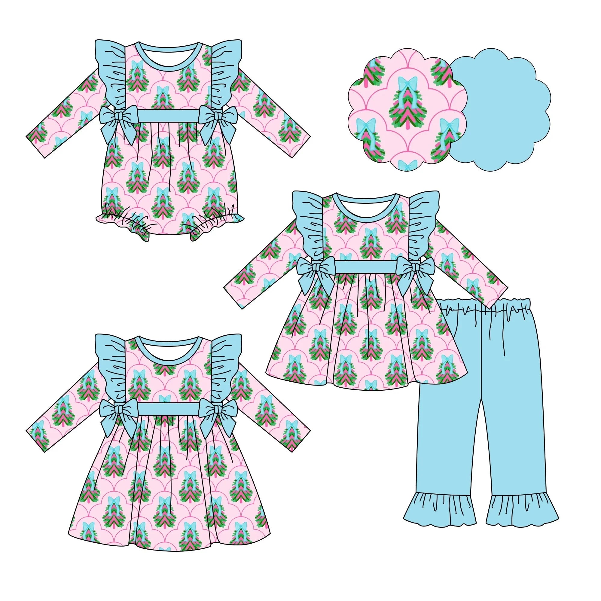 Pink & Blue Christmas