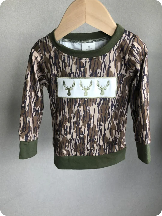 Camo Embroidered Deer