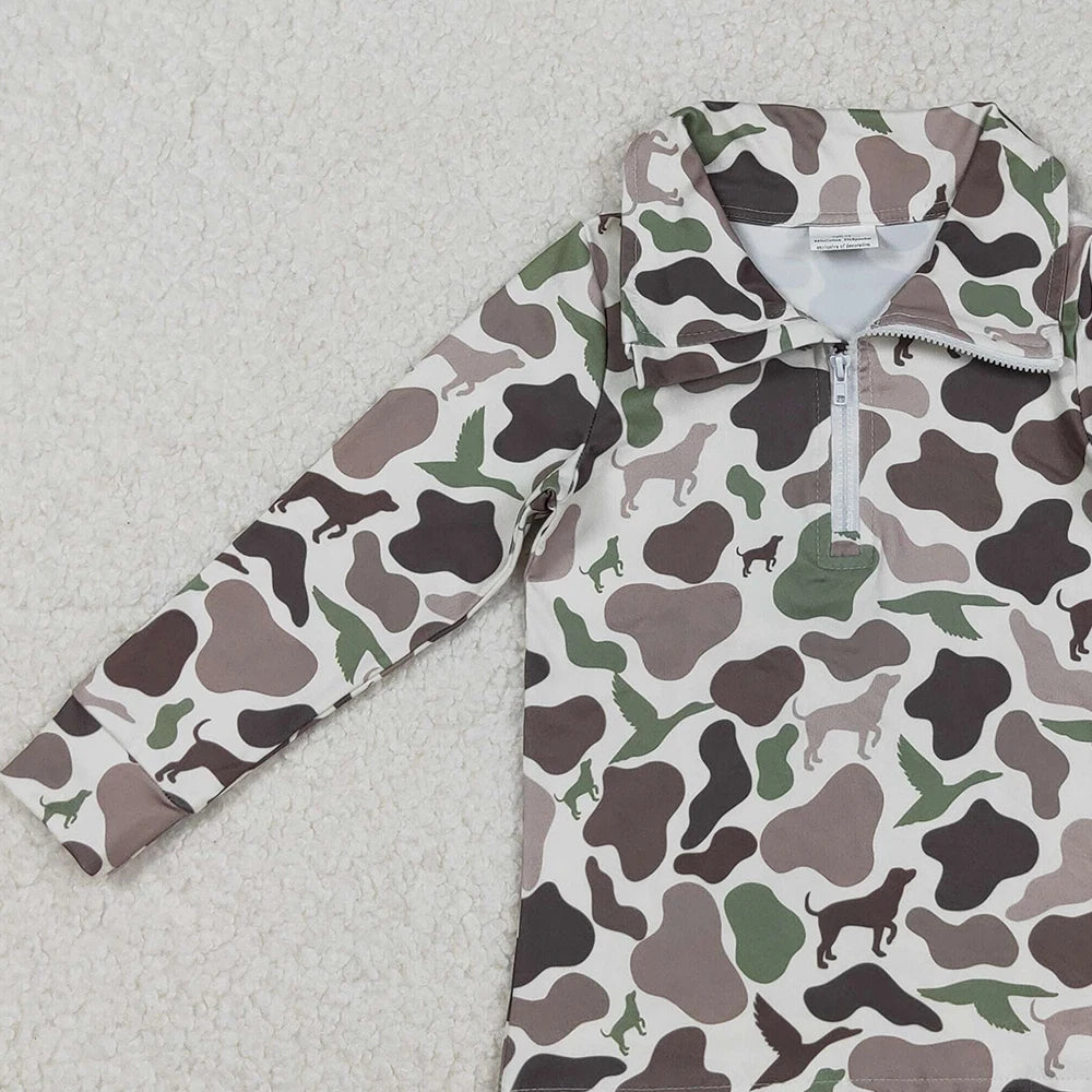 Camo Dog Half-Zip