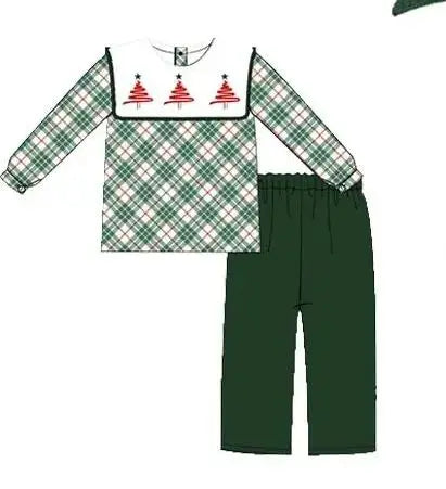 Plaid Christmas Tree Sibling Sets